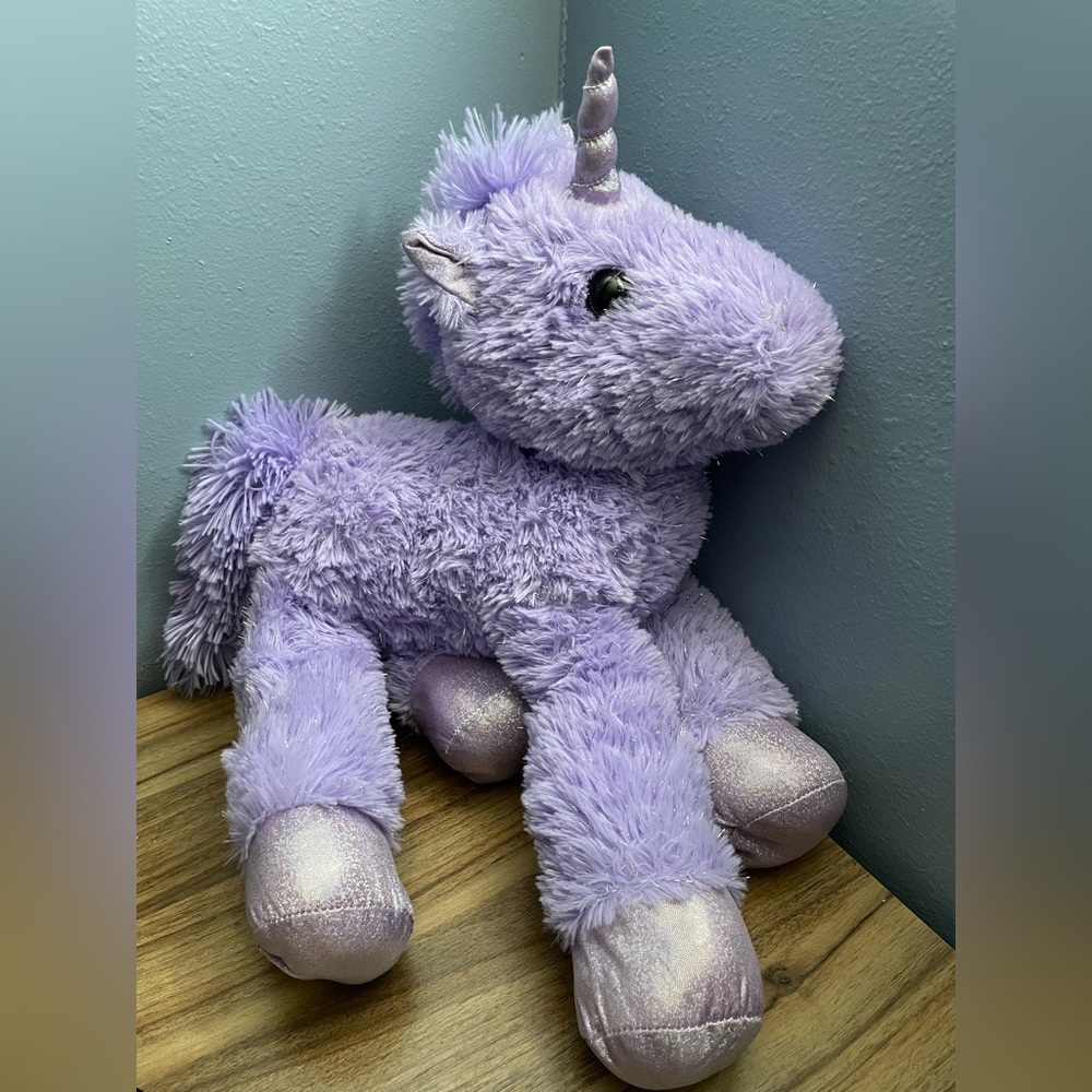 Purple Stuffed Unicorn Plush